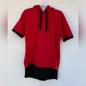 Switch Remarkable Red Black Short Sleeve Hoodie L